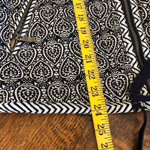 Tribal Mixed Print Quilted Cotton Lagenlook Retro Boxy Jacket Size M - Picture 14 of 15